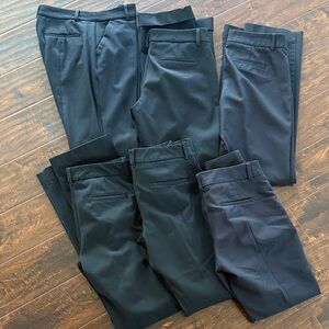 6 Pairs Express Women's Black Dress Pants